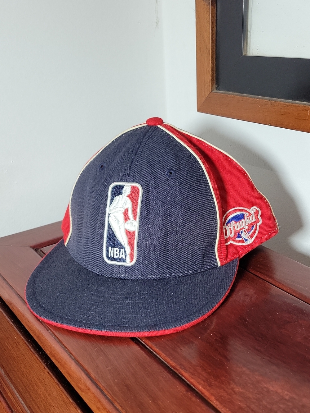 NBA Two-Tone Red and Navy Cap